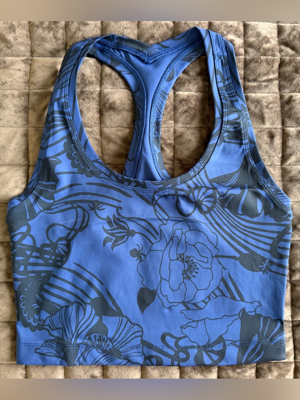 NWOT Floral Racerback Top